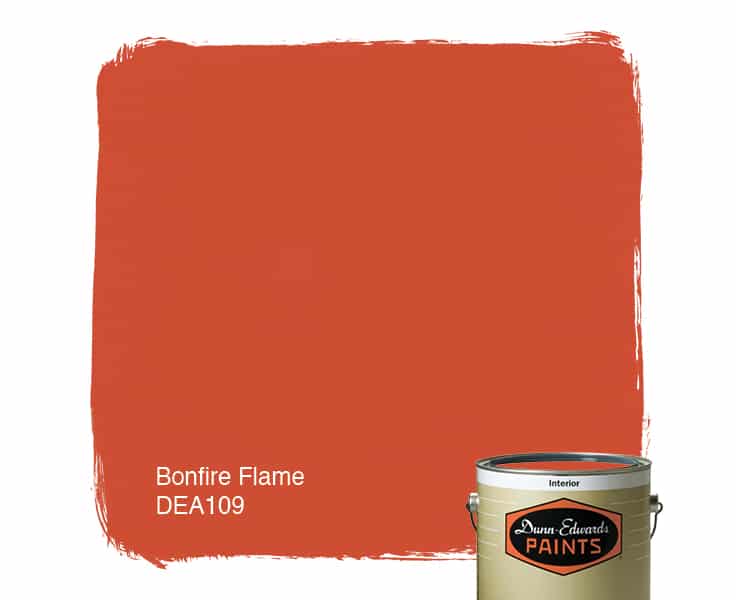 Bonfire Flame Paint Color Dea Dunn Edwards Paints