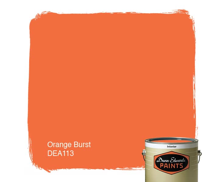 Orange Burst Paint Color Dea Dunn Edwards Paints