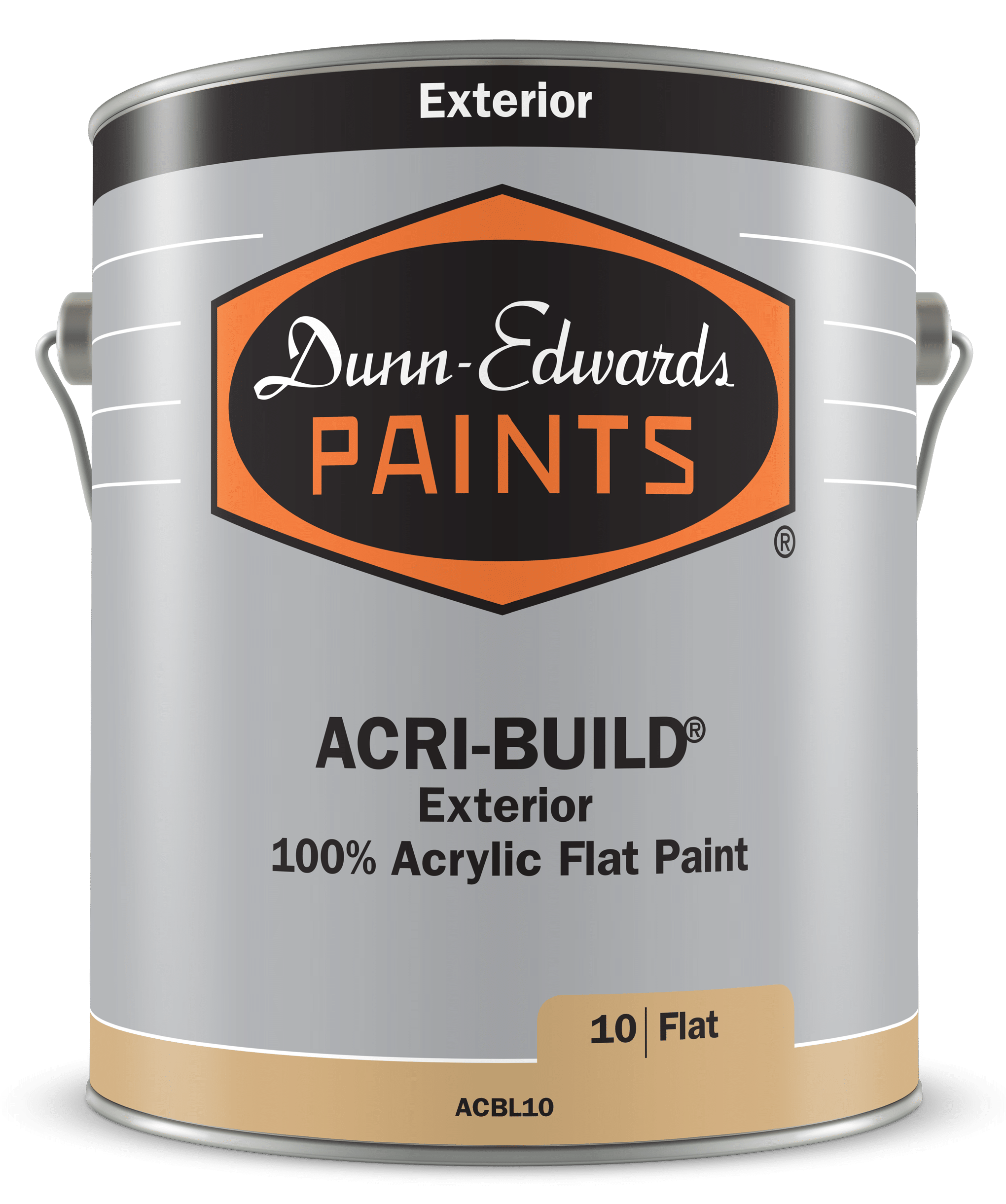 ACRI-BUILD Exterior 100% Acrylic Flat Paint Can