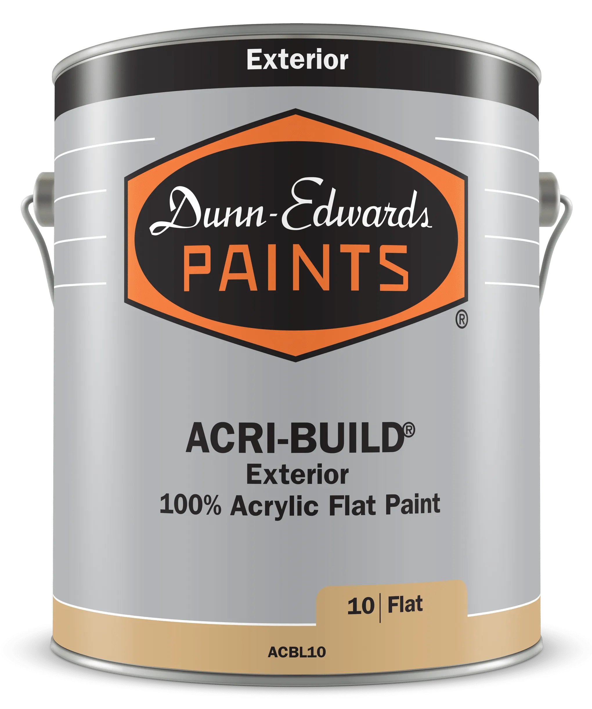ACRI-BUILD Exterior 100% Acrylic Flat Paint Can
