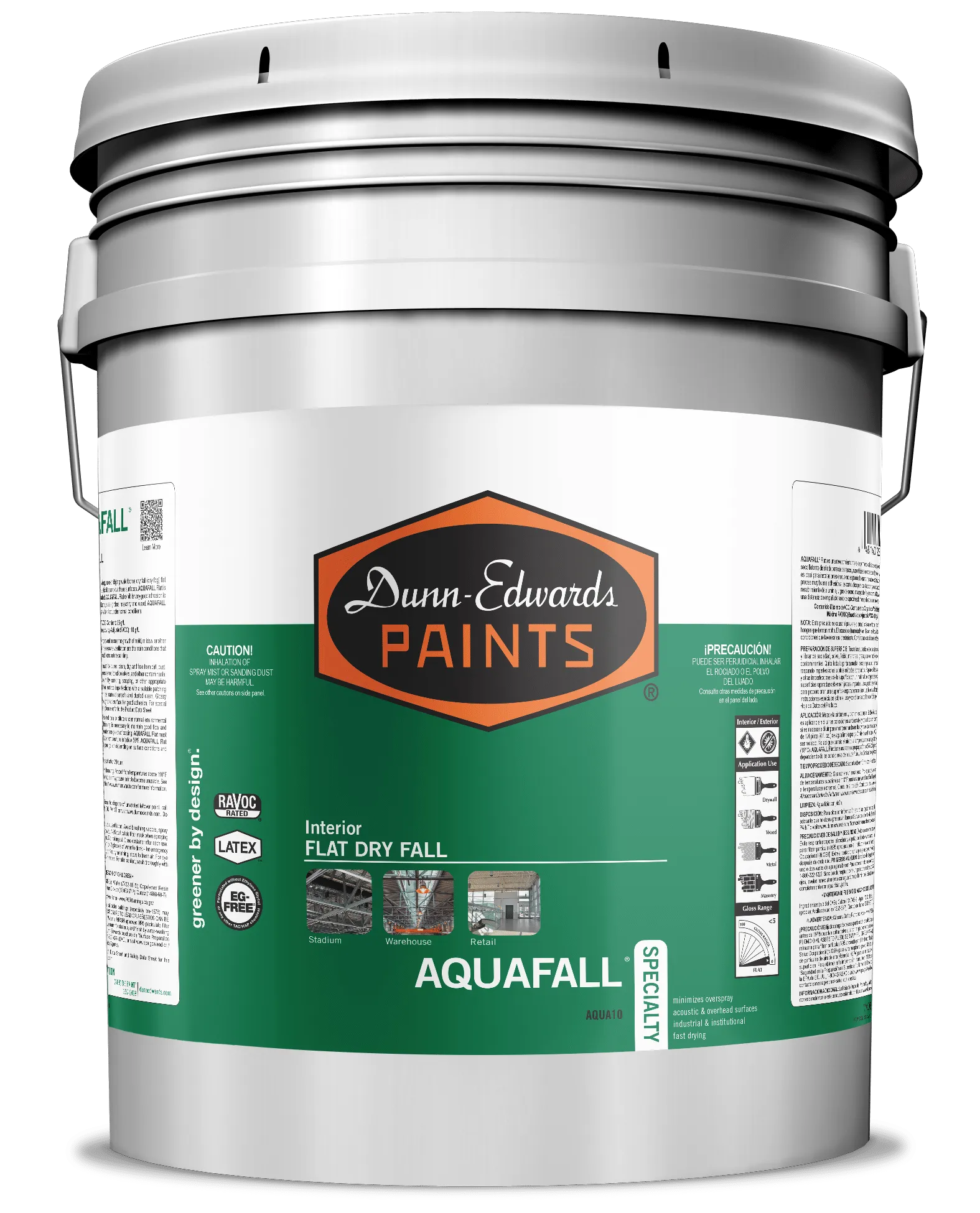AQUAFALL Interior Flat Dry Fall Paint Can