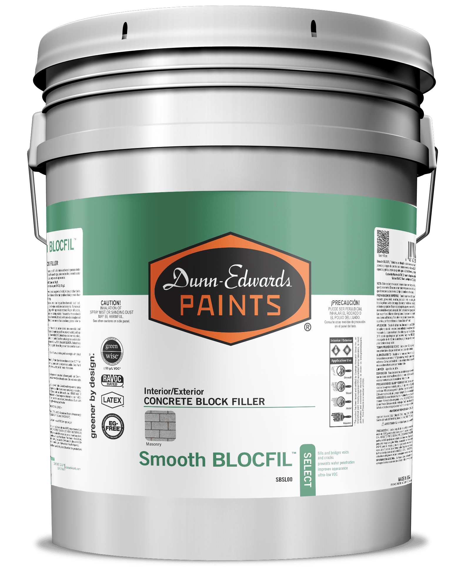 Smooth BLOCFIL™ Select Interior/Exterior Concrete Block Filler Can