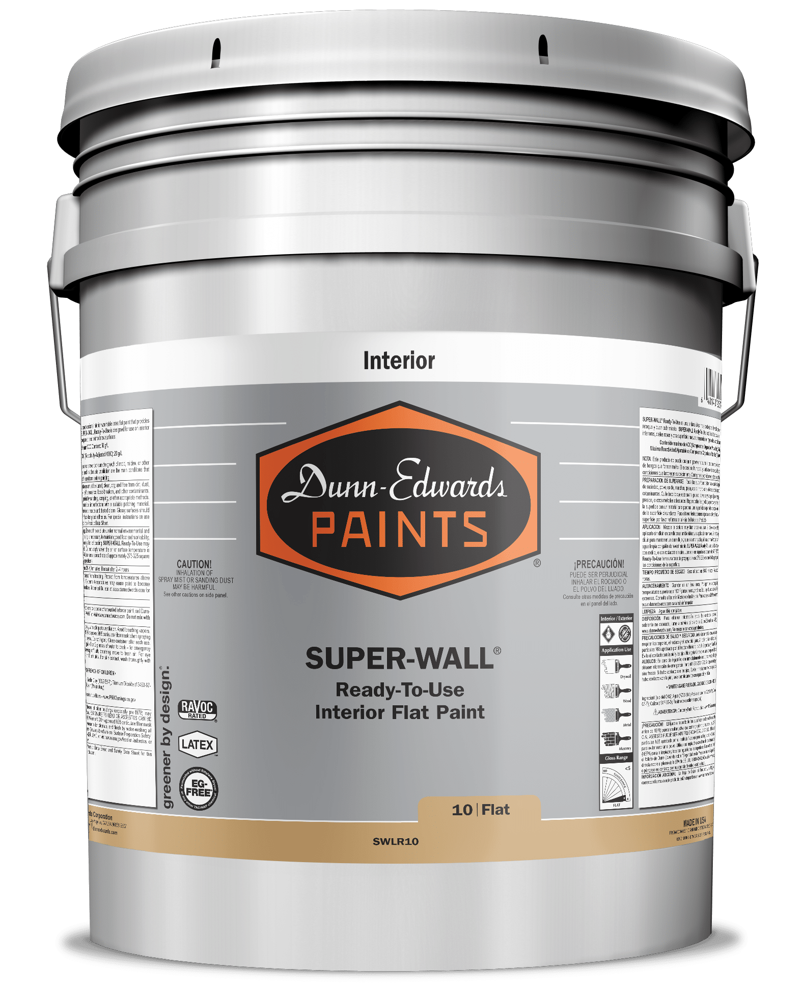 SUPER-WALL RTU (Ready-to-Use) Interior Flat Paint Can