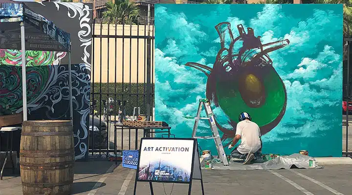 Painting at Avocado Fest 2