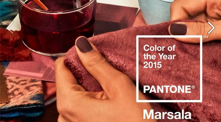 Color of the year Marsala
