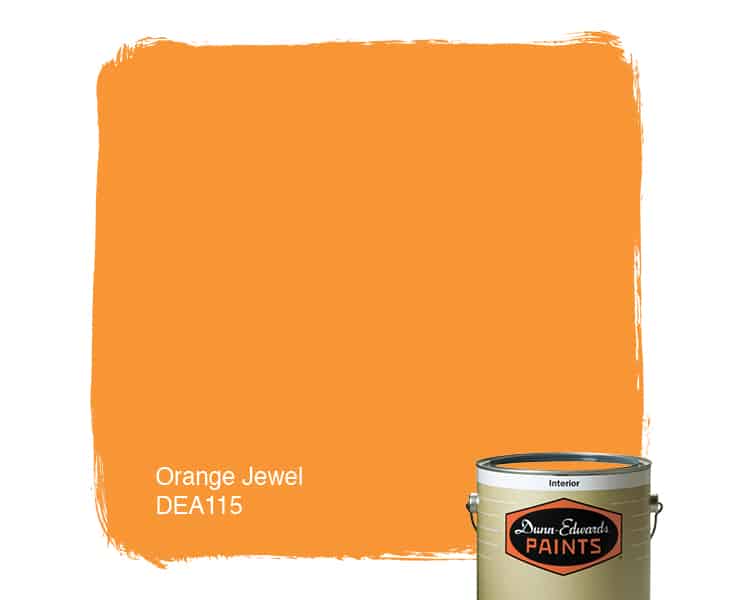 orange paint samples