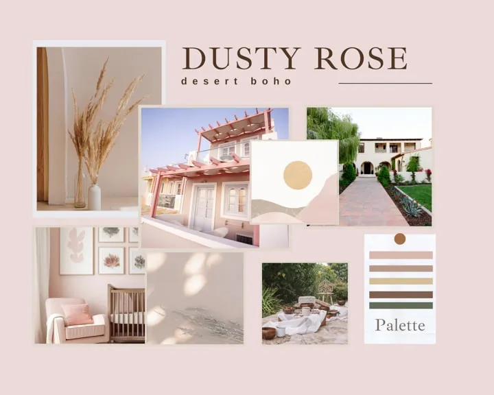 Dusty rose beige Color Palette