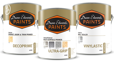 Dunn-Edwards Paints Interior Primer Cans